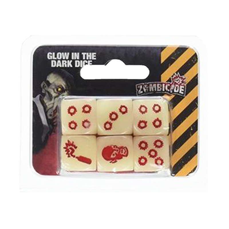 Zombicide: Glow in the Dark Dice (6)