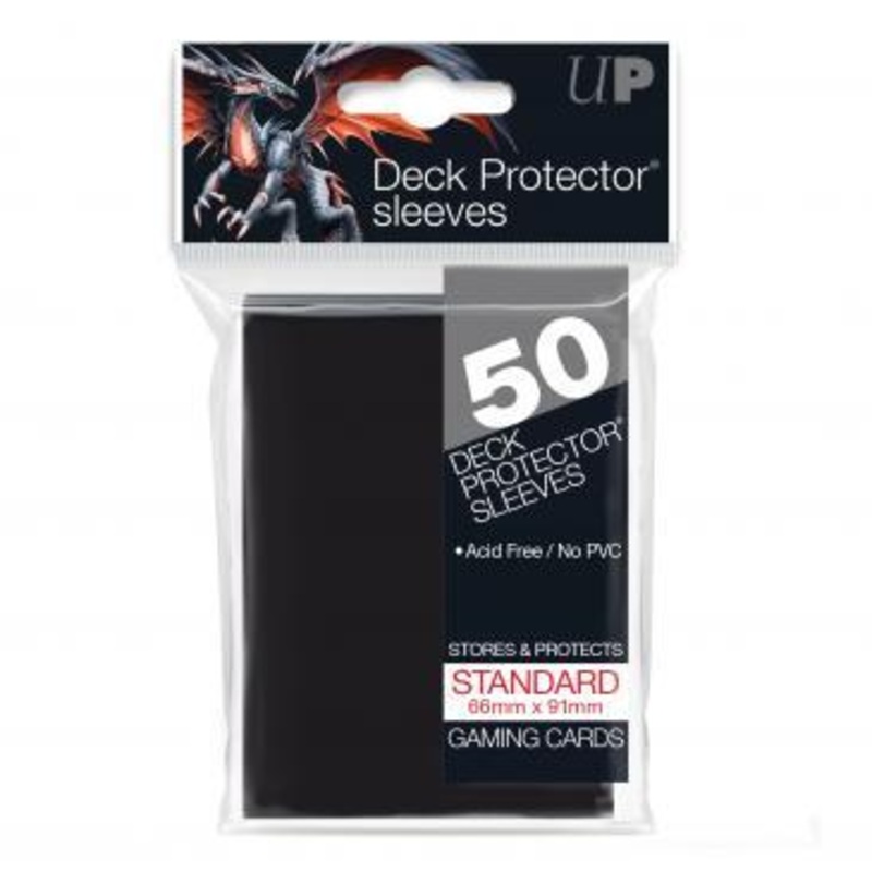 Ultra-Pro Standard Black Sleeves – 66mm x 91mm (50)