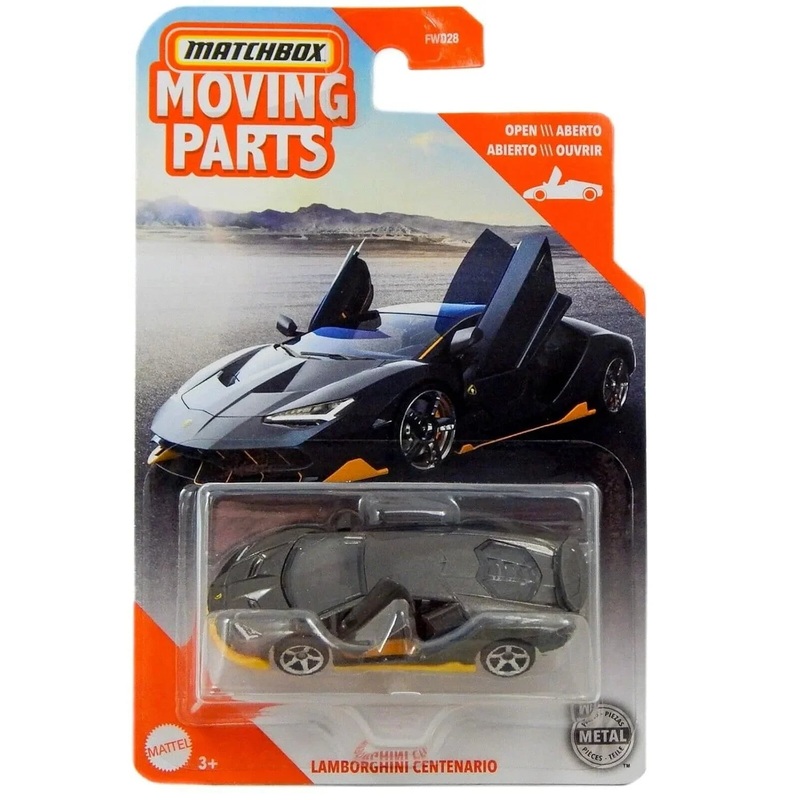 Matchbox Moving Parts Lamborghinis Centenario (Gray) – Kids 2020