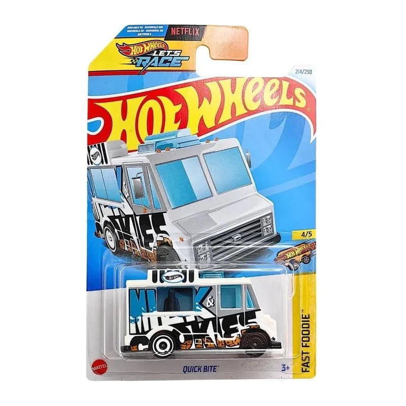 Hot Wheels Let’s Race Netlix Quick Bite Fast Foodie for Ages 3 and Up (White)