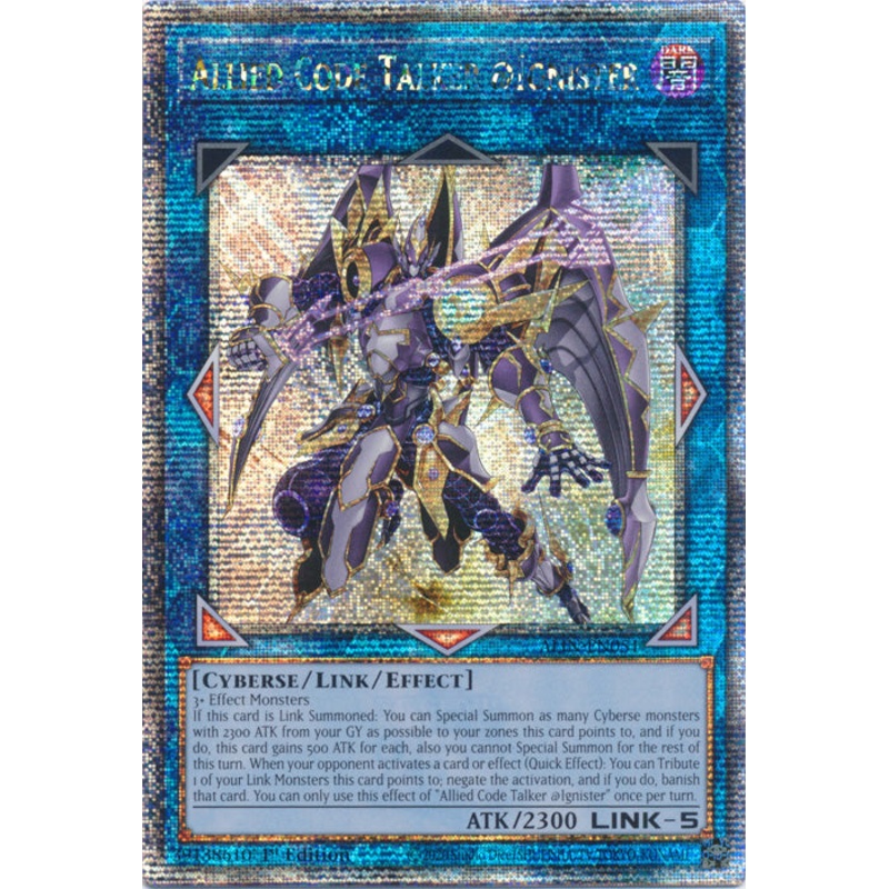 [QUARTER CENTURY SECRET RARE] Allied Code Talker @Ignister – ALIN-EN051 –  1st Edition
