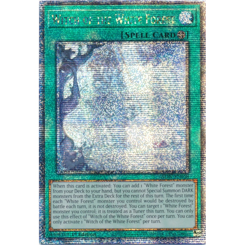 [QUARTER CENTURY SECRET RARE] Witch of the White Forest – ALIN-EN058 –  1st Edition