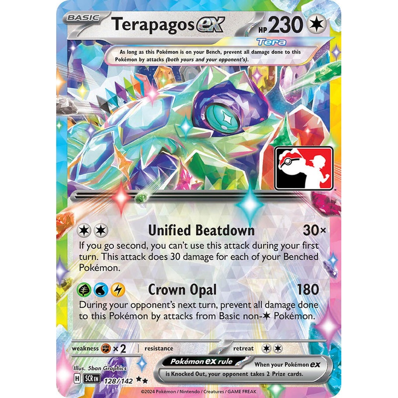 Terapagos ex – 128/142 – Pokemon Play! Prize Pack Series 6 Promo