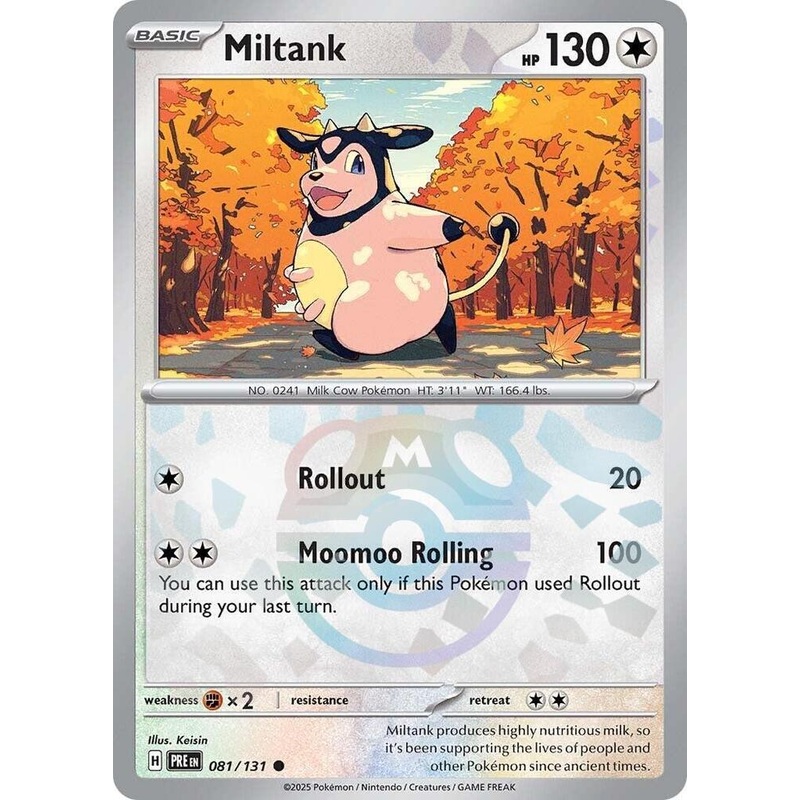 [MASTER BALL] Miltank – 081/131 – Reverse Holo Prismatic Evolutions