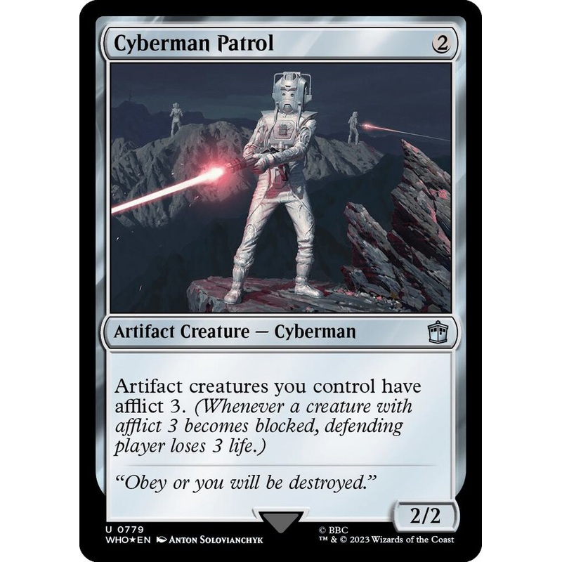 SURGE FOIL Cybermen Patrol – #779 – Uncommon Universes Beyond: Doctor Who