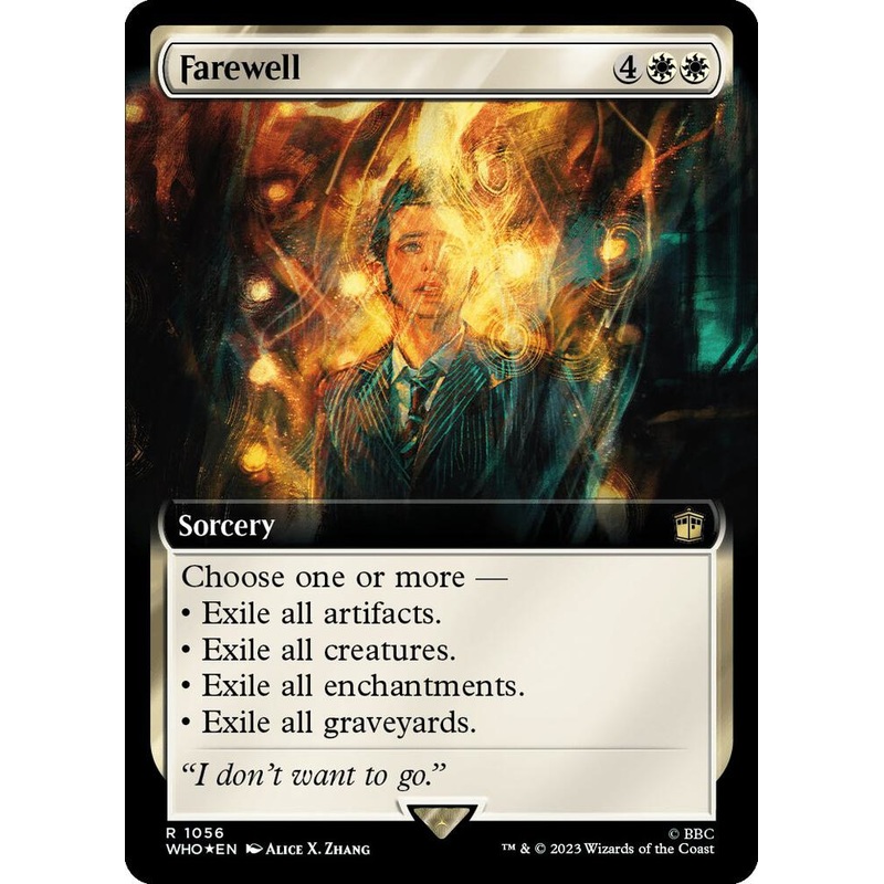 SURGE FOIL EXTENDED Farewell – #1056 – Rare Universes Beyond: Doctor Who