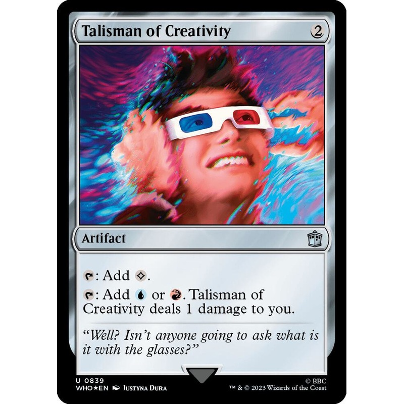 SURGE FOIL Talisman of Creativity – #839 – Uncommon Universes Beyond: Doctor Who
