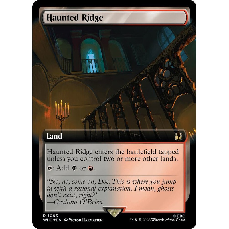 SURGE FOIL EXTENDED Haunted Ridge – #1093 – Rare Universes Beyond: Doctor Who