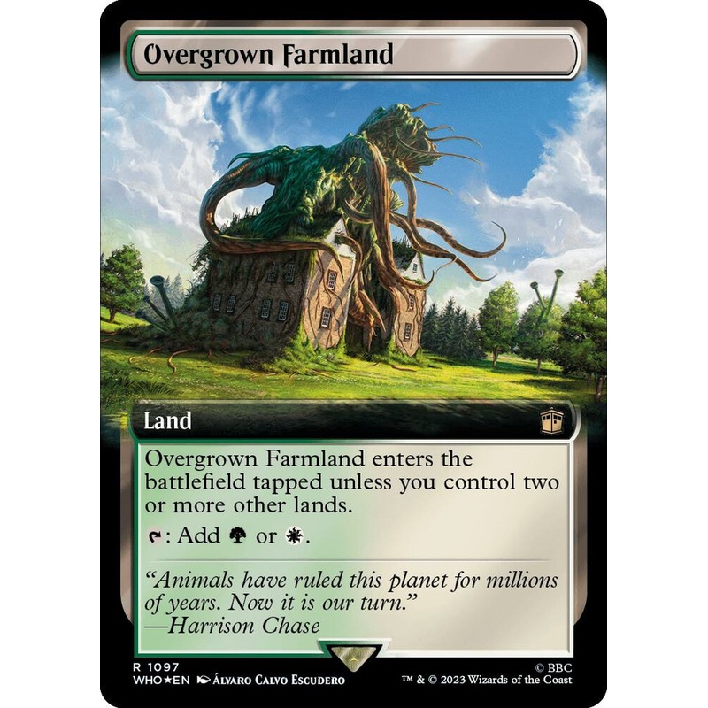 SURGE FOIL EXTENDED Overgrown Farmland – #1097 – Rare Universes Beyond: Doctor Who