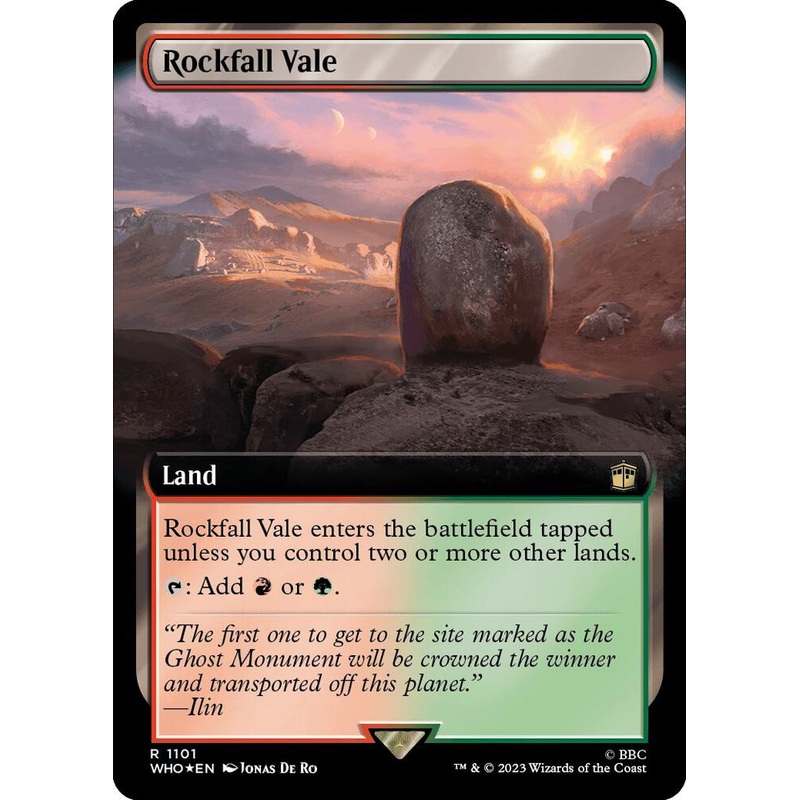 SURGE FOIL EXTENDED Rockfall Vale – #1101 – Rare Universes Beyond: Doctor Who