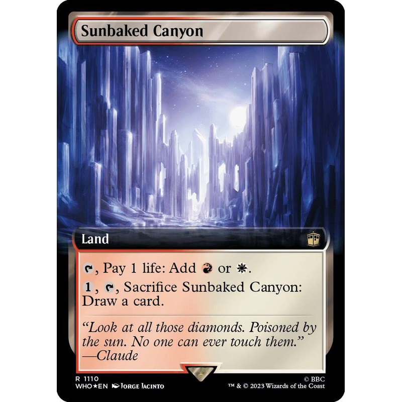 SURGE FOIL EXTENDED Sunbaked Canyon – #1110 – Rare Universes Beyond: Doctor Who