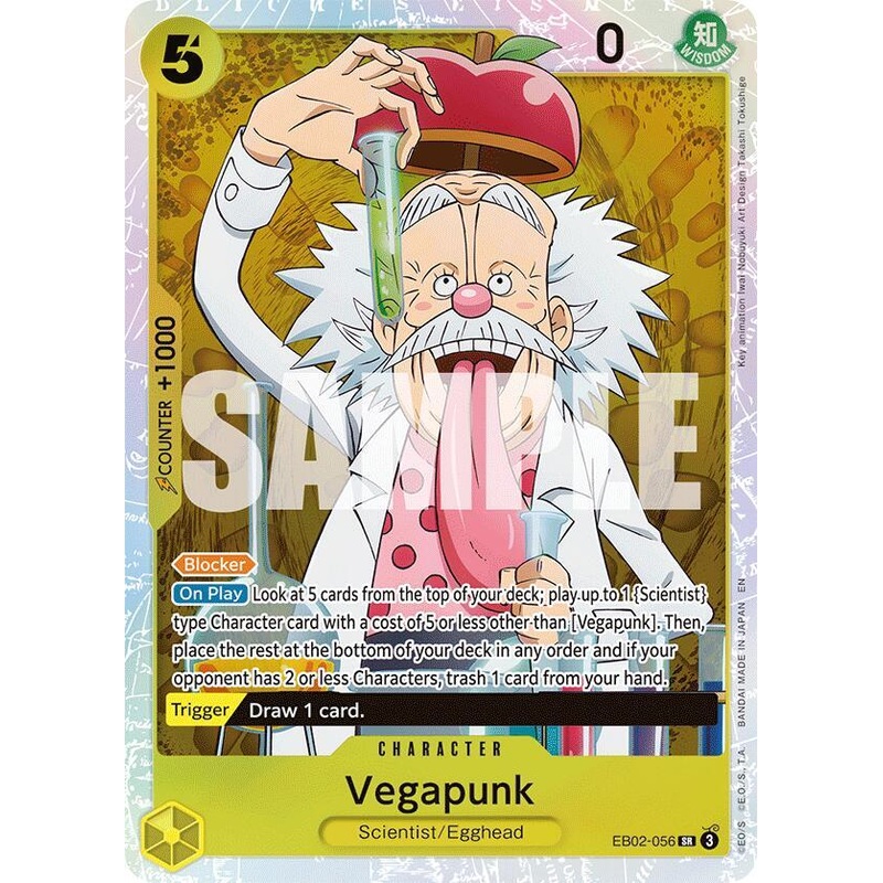 Vegapunk – EB02-056 – Super Rare – Extra Booster: Anime 25th Collection