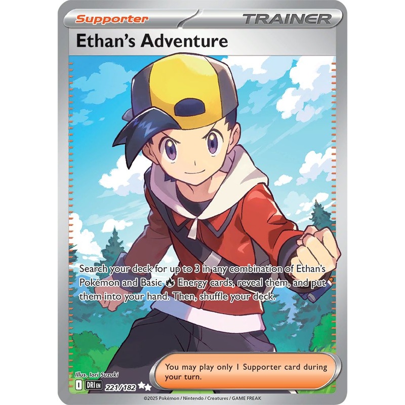 [ FULL ART ] Ethan’s Adventure – 221/182 – Ultra Rare Pokemon Destined Rivals
