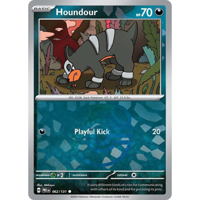 [MASTER BALL] Houndour – 062/131 – Reverse Holo Prismatic Evolutions