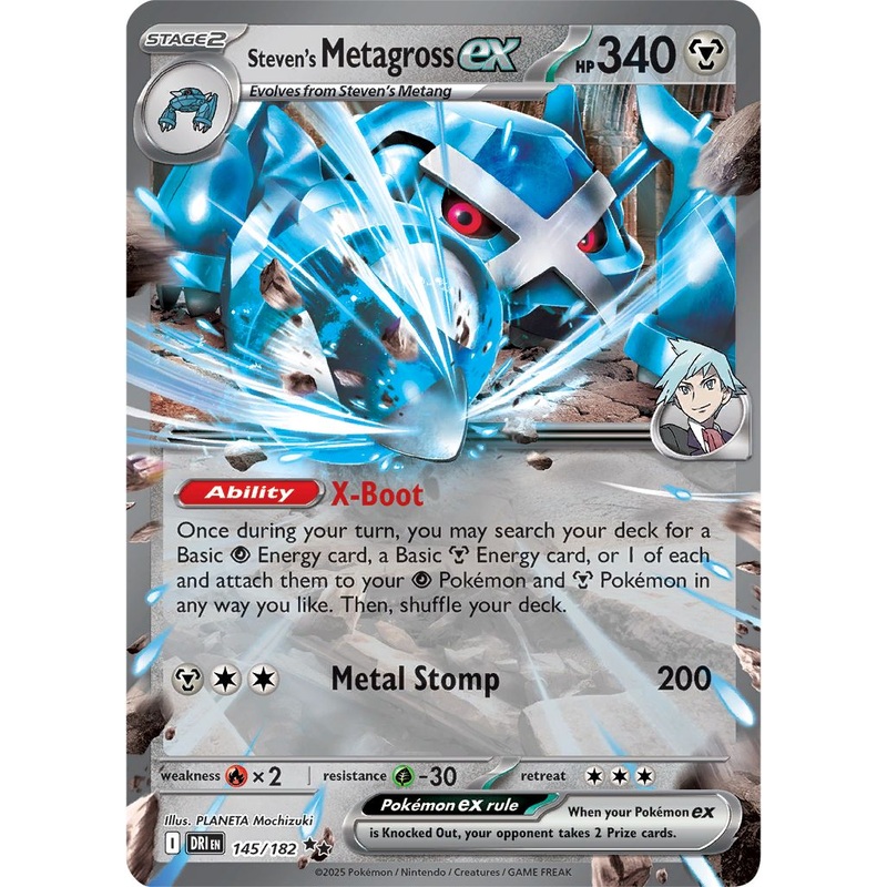 Steven’s Metagross ex – 145/182 – Double Rare Pokemon Destined Rivals