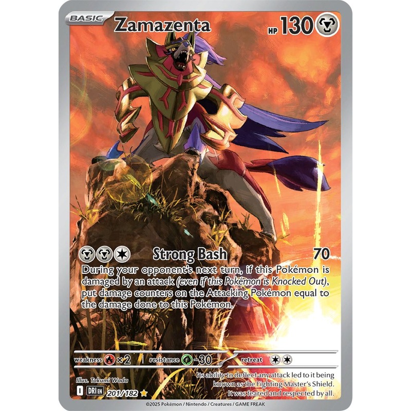 Zamazenta – 201/182 – Illustration Rare Pokemon Destined Rivals