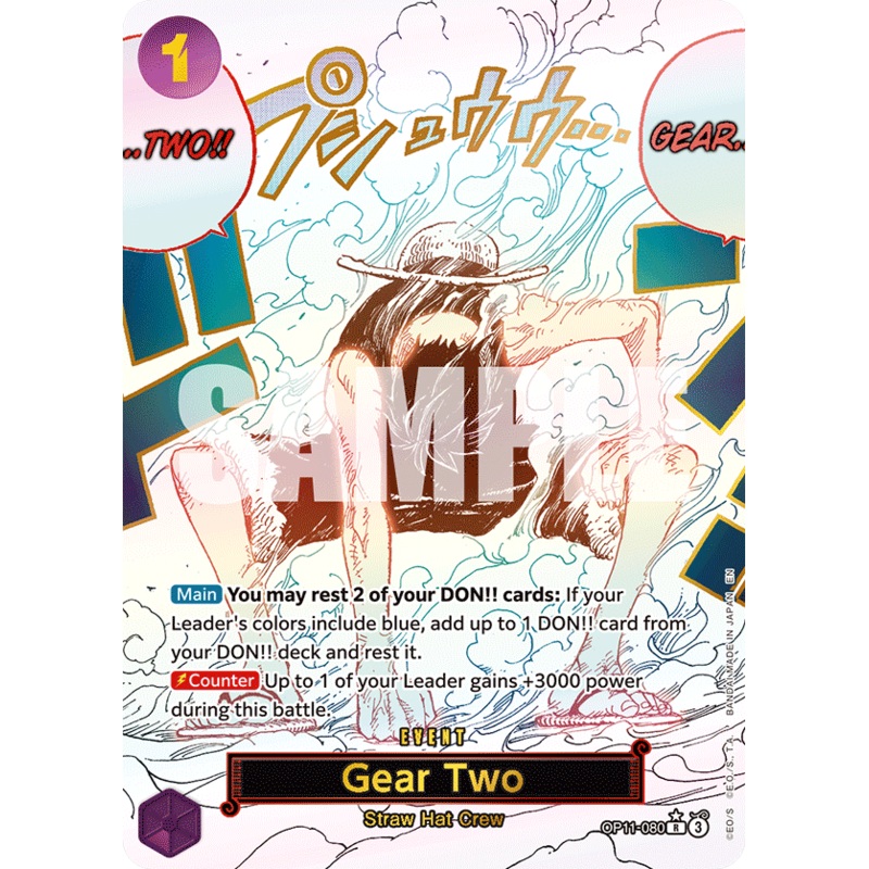 [ALTERNATE ART] Gear Two OP11-080 – R OP-11 A Fist of Divine Speed