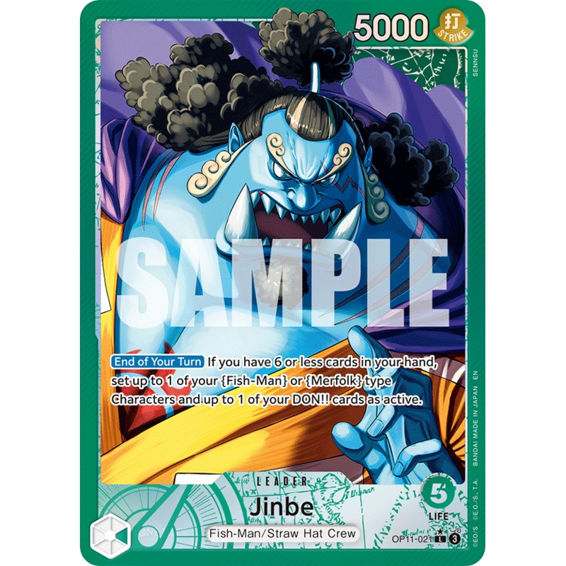 [ALTERNATE ART] Jinbe (021)  OP11-021 – L OP-11 A Fist of Divine Speed