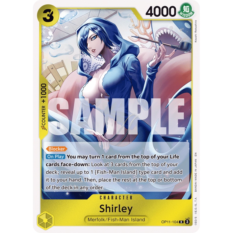 Shirley OP11-104 – Rare OP-11 A Fist of Divine Speed