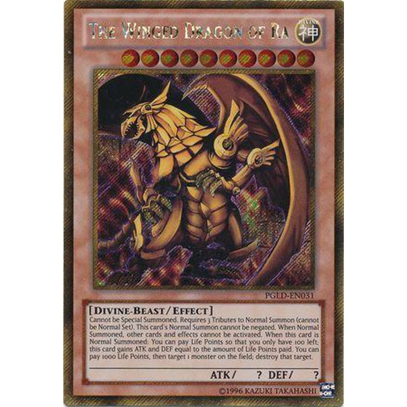 The Winged Dragon of Ra – PGLD-EN031 – Gold Secret Rare Unlimited