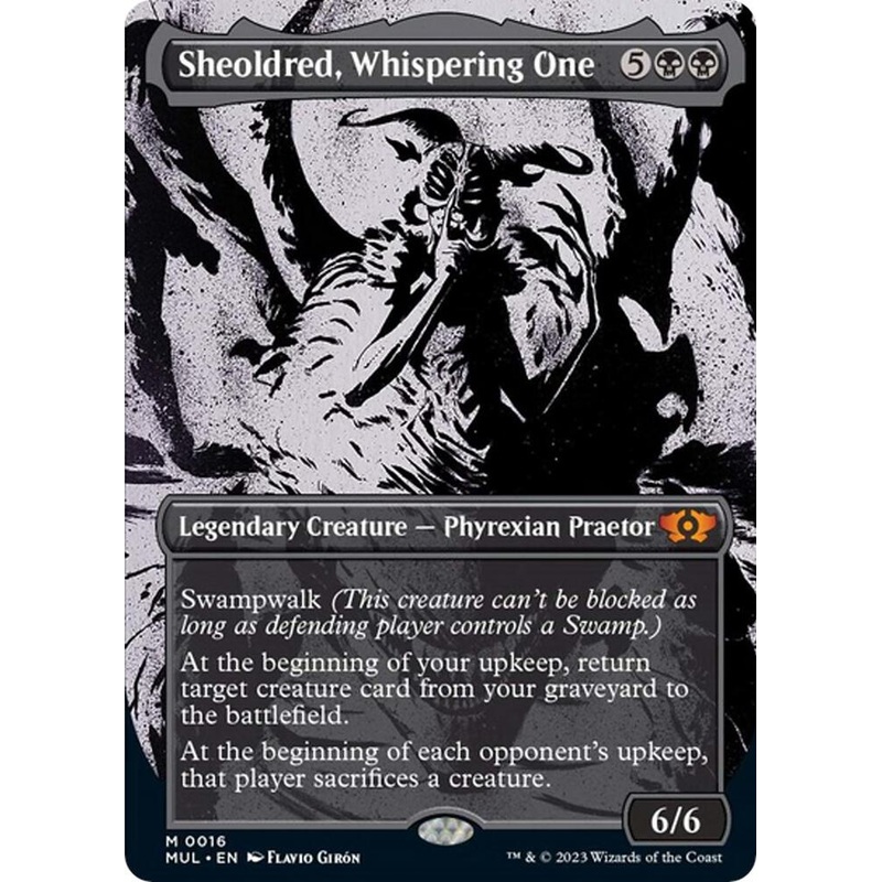 Sheoldred, Whispering One – #0016 – Mythic March of the Machine: Multiverse Legends