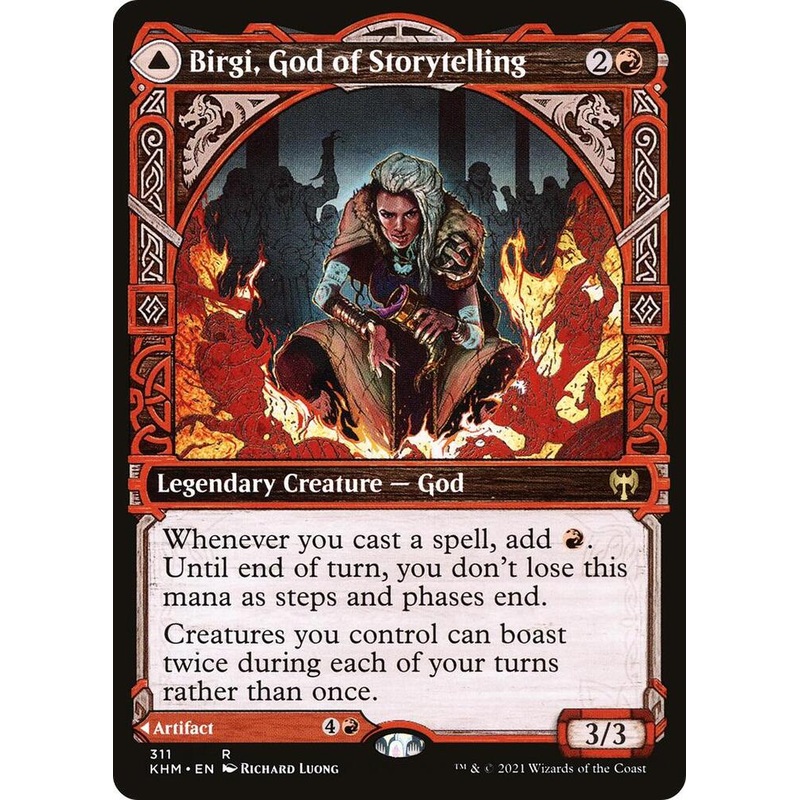 SHOWCASE Birgi, God of Storytelling – #311 – Rare Kaldheim