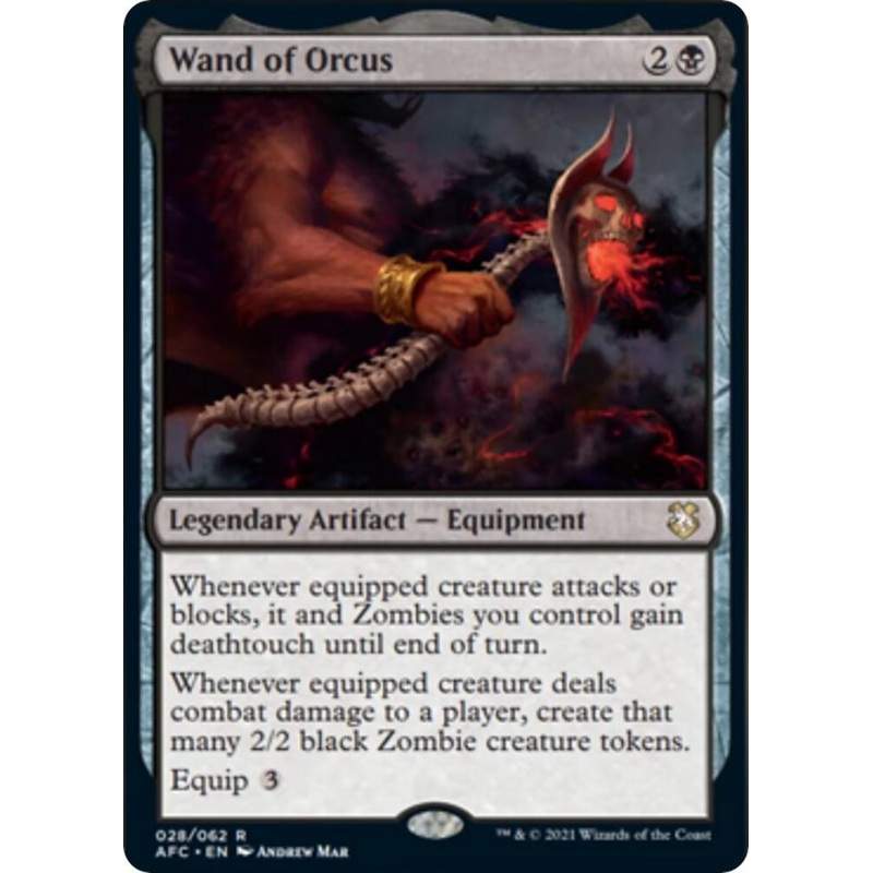 Wand of Orcus – 028/062 – Rare Adventures in the Forgotten Realms Commander