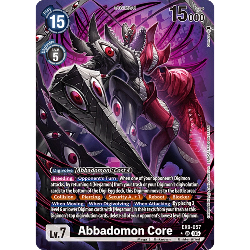 [ALTERNATE ART] Abbadomon Core (EX9-057) – SR EX09 Versus Monsters