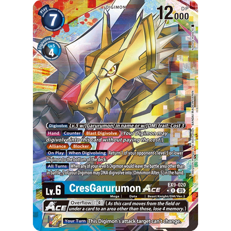 [ALTERNATE ART] CresGarurumon ACE (EX9-020) – R EX09 Versus Monsters