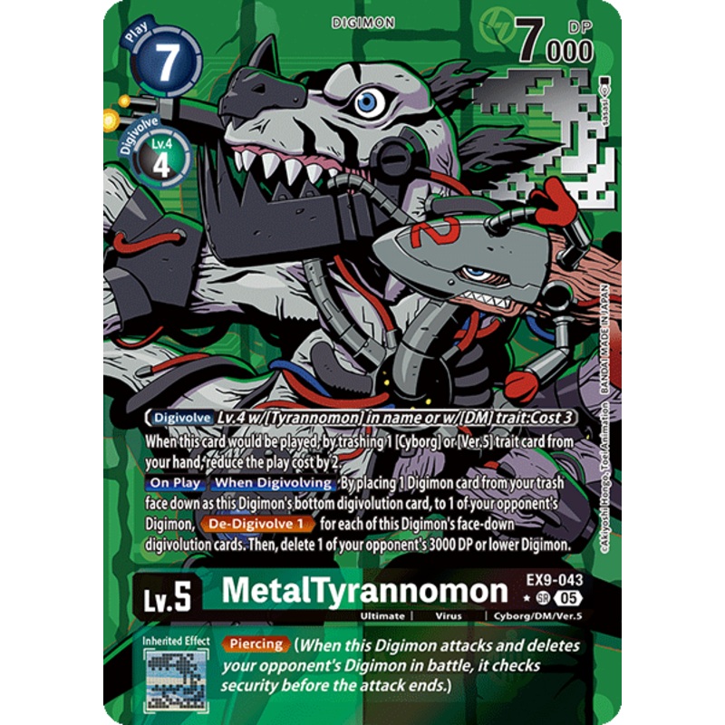 [ALTERNATE ART] MetalTyrannomon (EX9-043) – SR EX09 Versus Monsters