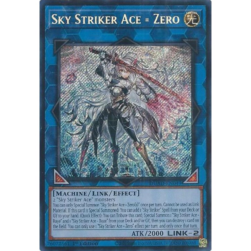 Sky Striker Ace = Zero – DUAD-EN049 – Secret Rare 1st Edition