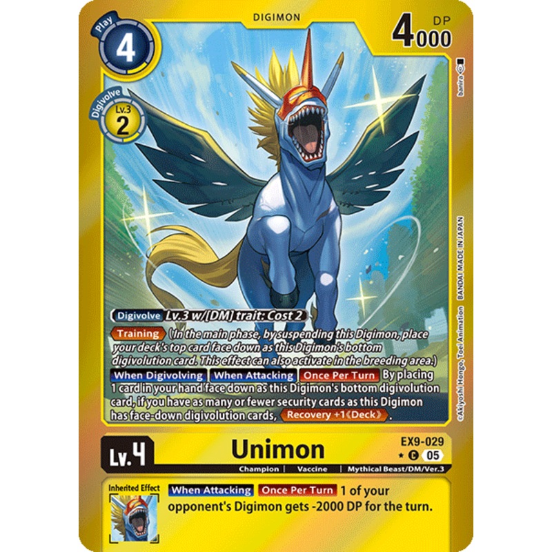 Unimon (EX9-029) – Limited C EX09 Versus Monsters
