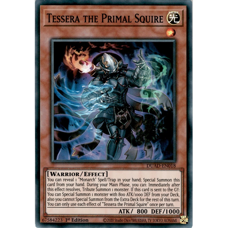 Tessera the Primal Squire – DUAD-EN018 – Super Rare 1st Edition