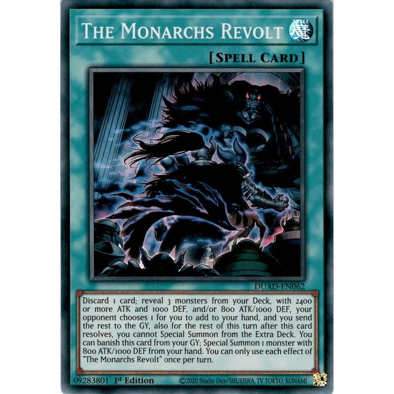 The Monarchs Revolt – DUAD-EN062 – Super Rare 1st Edition
