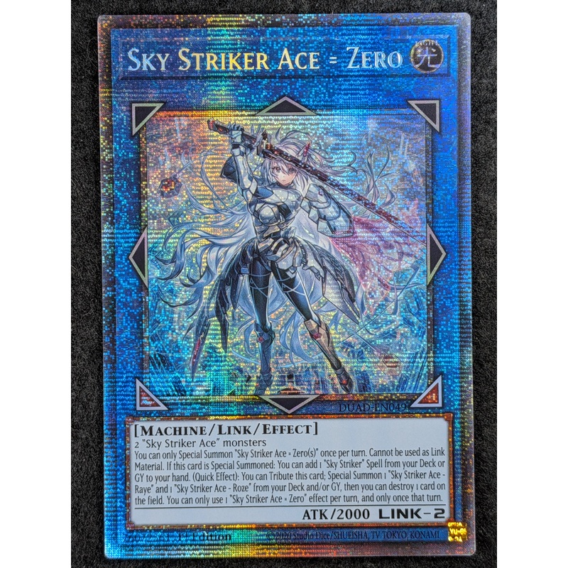 (A) [STARLIGHT RARE] Sky Striker Ace = Zero – DUAD-EN049 – 1st Edition (A)