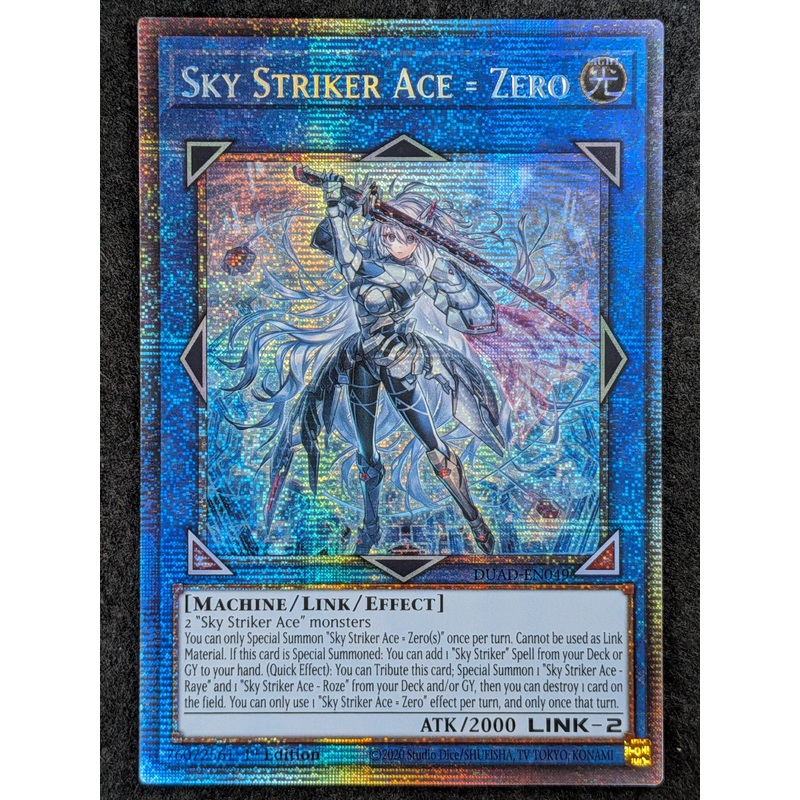 (B) [STARLIGHT RARE] Sky Striker Ace = Zero – DUAD-EN049 – 1st Edition (B)