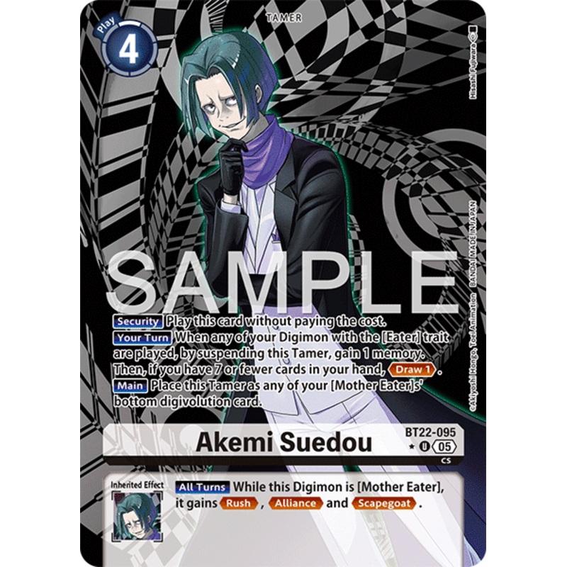 [ALTERNATE ART] Akemi Suedou (BT22-095) – UC BT22 Cyber Eden