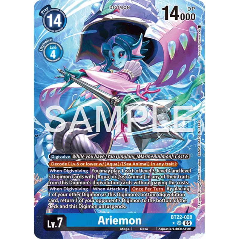 [ALTERNATE ART] Ariemon (BT22-028) – SR BT22 Cyber Eden