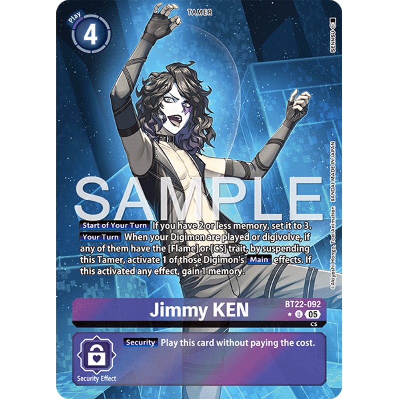 [ALTERNATE ART] Jimmy KEN (BT22-092) – UC BT22 Cyber Eden