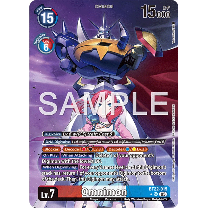 [ALTERNATE ART] Omnimon (BT22-015) – SR BT22 Cyber Eden