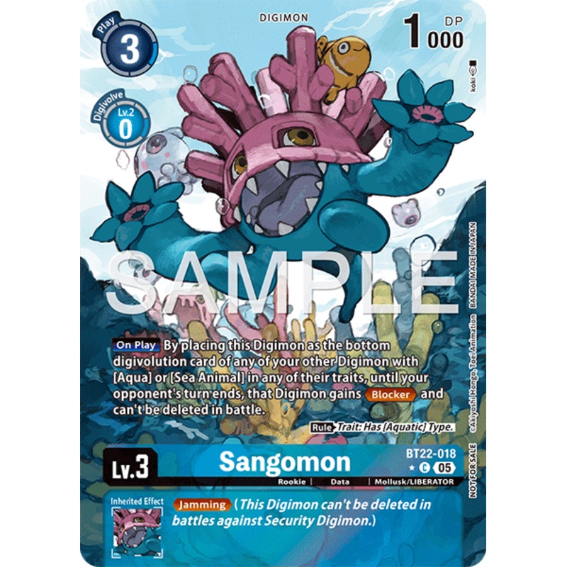 Sangomon (BT22-018) – Box Topper BT22 Cyber Eden