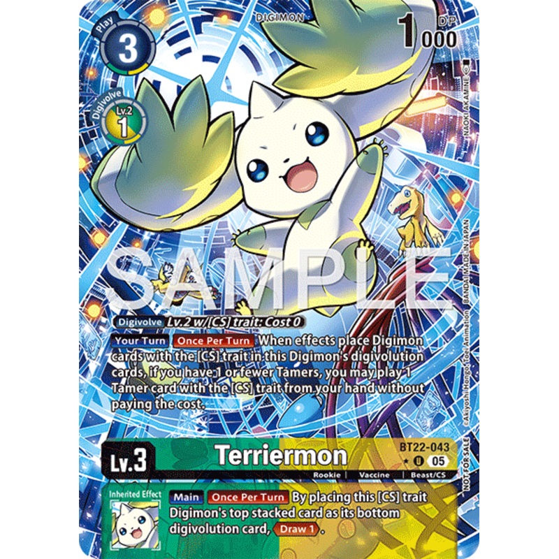 Terriermon (BT22-043) – Box Topper BT22 Cyber Eden