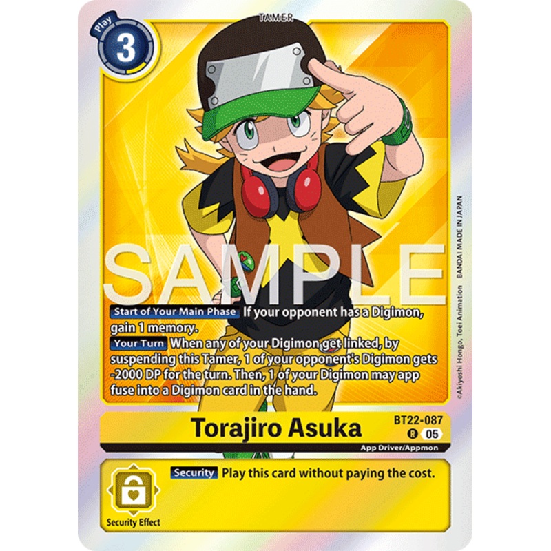 Torajiro Asuka (BT22-087) – Rare BT22 Cyber Eden