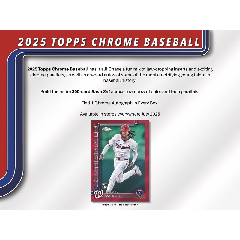 2025 Topps Chrome Hobby Baseball 1-Box Break #28700 – Random Team – Aug 11 (4pm)