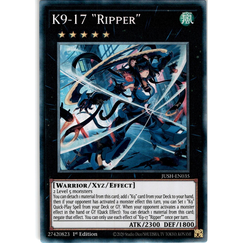 [COLLECTOR’S RARE] K9-17 Ripper – JUSH-EN035 –  1st Edition