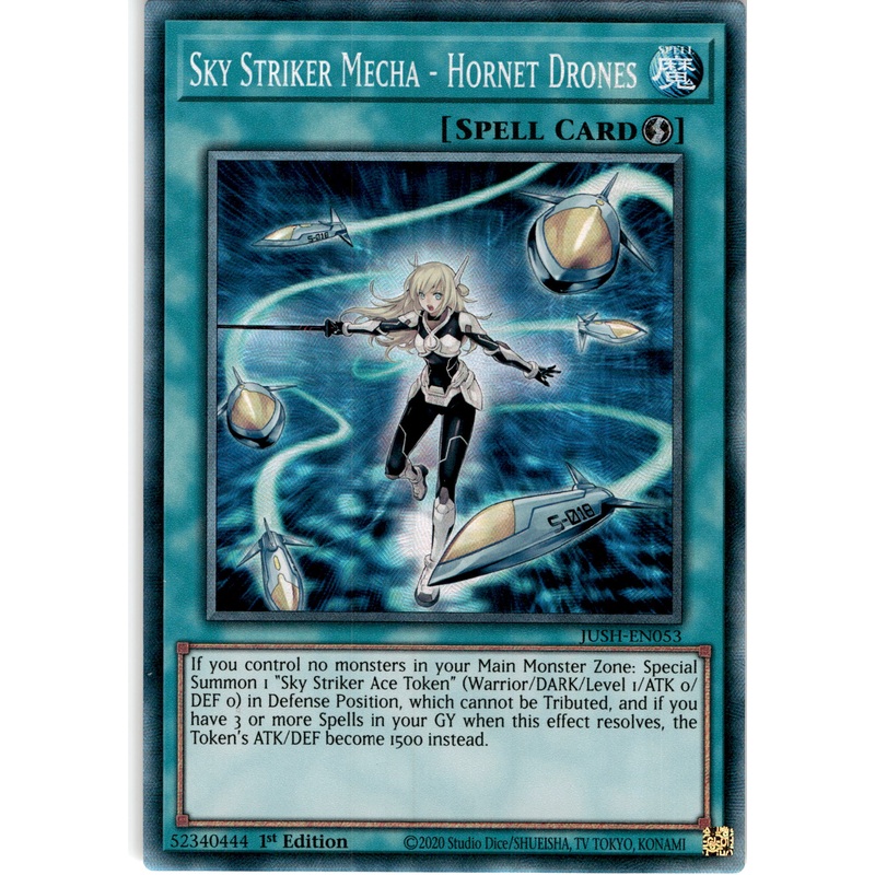 [COLLECTOR’S RARE] Sky Striker Mecha – Hornet Drones – JUSH-EN053 –  1st Edition