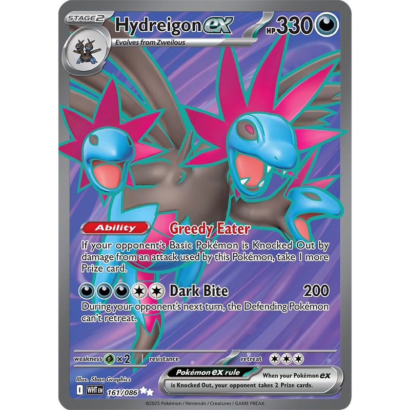 [FULL ART] Hydreigon ex – 161/086 – Ultra Rare Pokemon White Flare