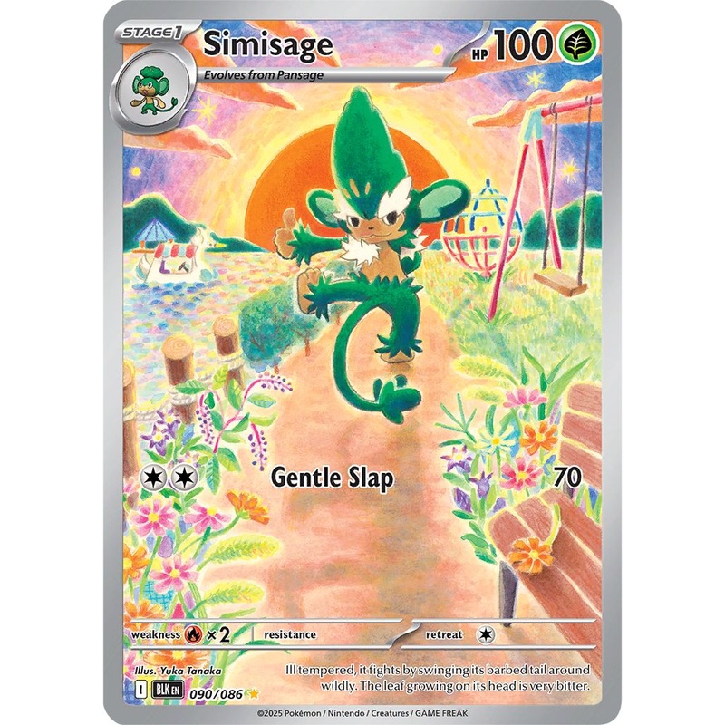 Simisage – 090/086 – Illustration Rare Pokemon Black Bolt