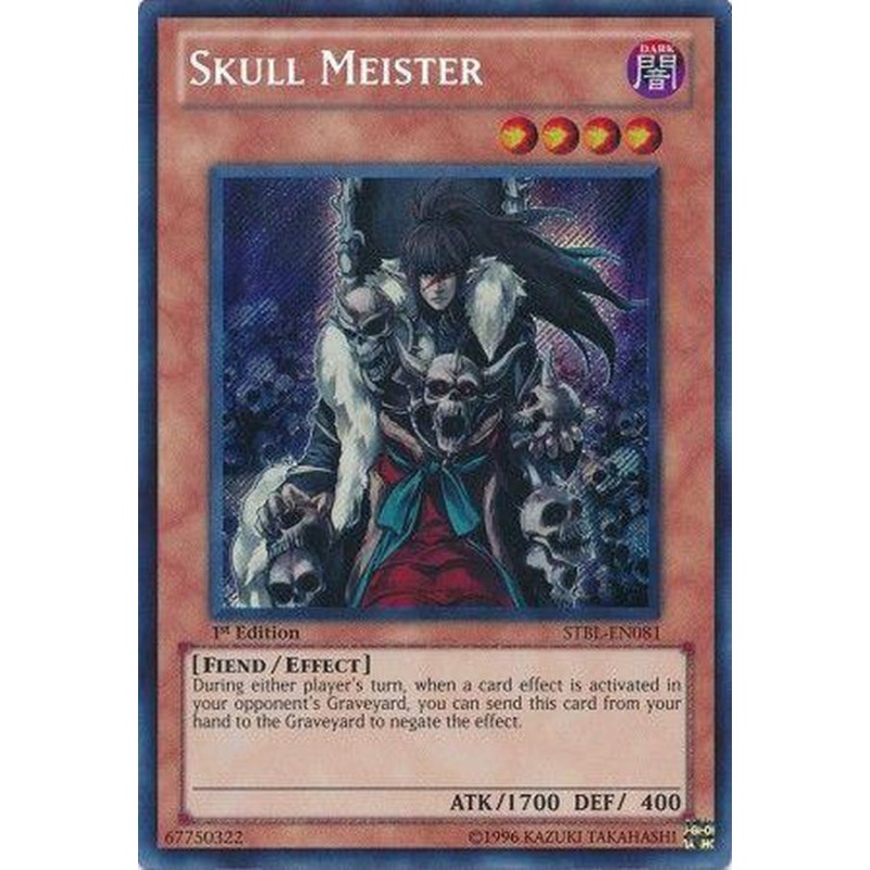 Skull Meister – STBL-EN081 – Secret Rare 1st Edition US PRINT