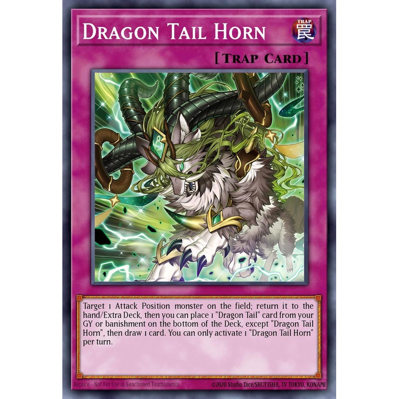 [SP SUPER] Dracotail Horn – JUSH-EN010 – Super Rare 1st Edition